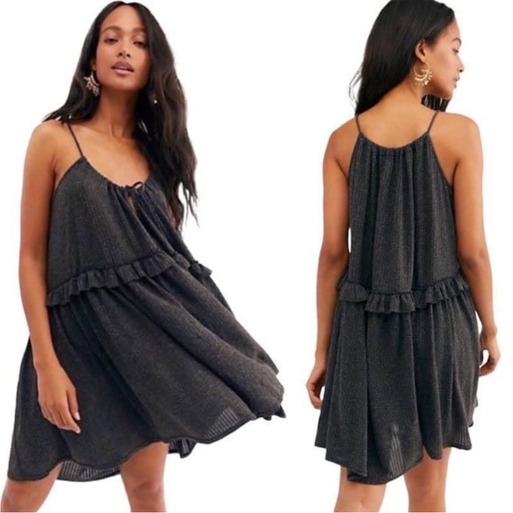 Free People Dresses & Skirts - Free People Beach Rosaline Swing Tunic Oversized Mini Dress